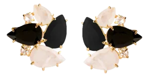 Cammie Studs (Black) (Clip On)