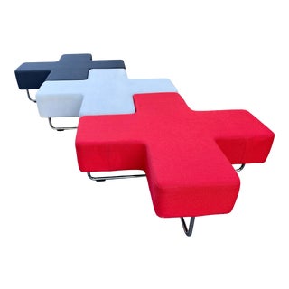 ‘Jaks’ Designer Modular Bench Group Seating - 3 Pieces For Sale