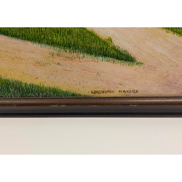Folk Art South Carolina Folk Art Painting of Kensington Plantation by Pate Ackerman For Sale - Image 3 of 4