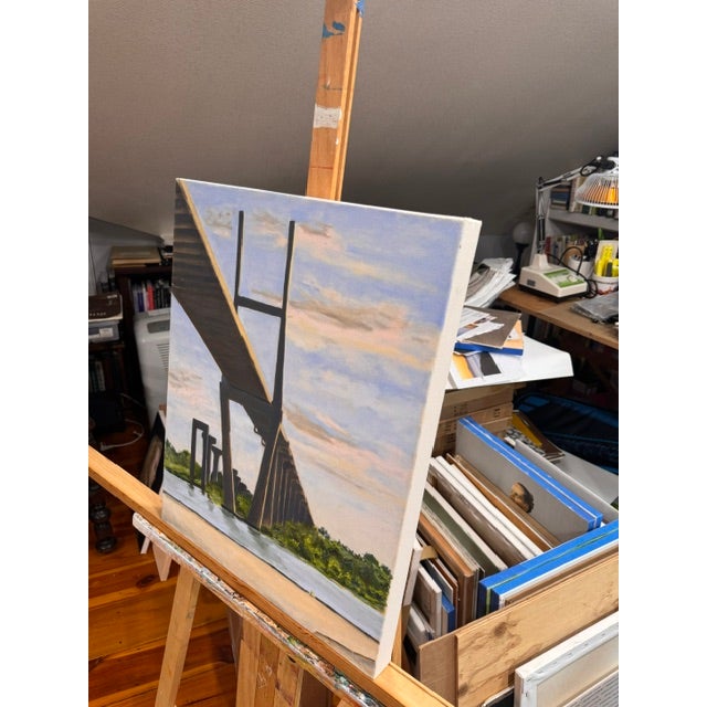 Under the Talmadge Bridge, 6–8 Am by Kathleen Varadi, 2019 For Sale - Image 4 of 10