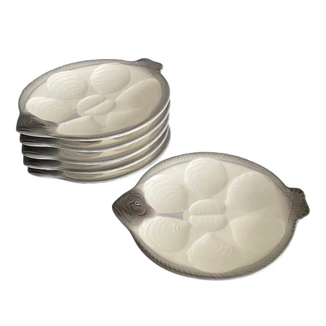 German Earthenware Fish Service from Wächtersbach, Set of 38 For Sale - Image 3 of 18