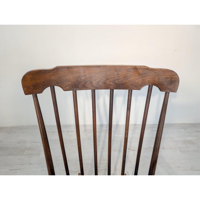 1960s Wooden Rocking Chair, 1960s For Sale - Image 5 of 12
