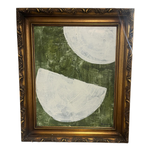 Original Shannon Wier Abstract Painting in Antique Gilt Frame