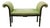 Vintage Regency Style Green Chinoiserie Window Seat Bench For Sale