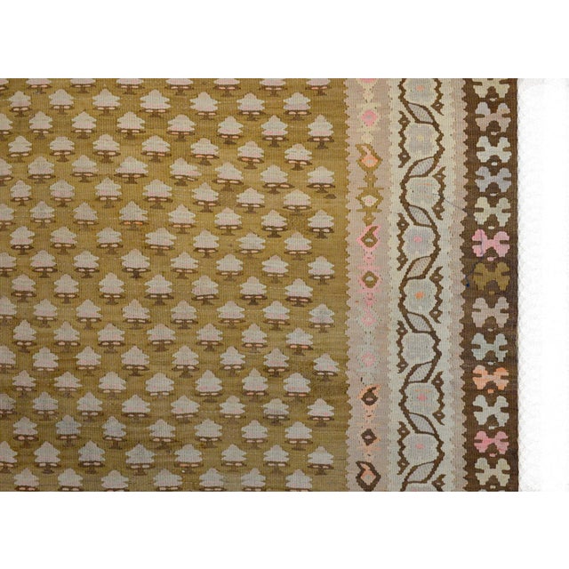 Camel Vintage Kurdish Kilim Runner For Sale - Image 8 of 12