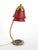 Danish Modern Brass and Red Lacquered Table Lamp, Denmark, 1950s For Sale - Image 9 of 9