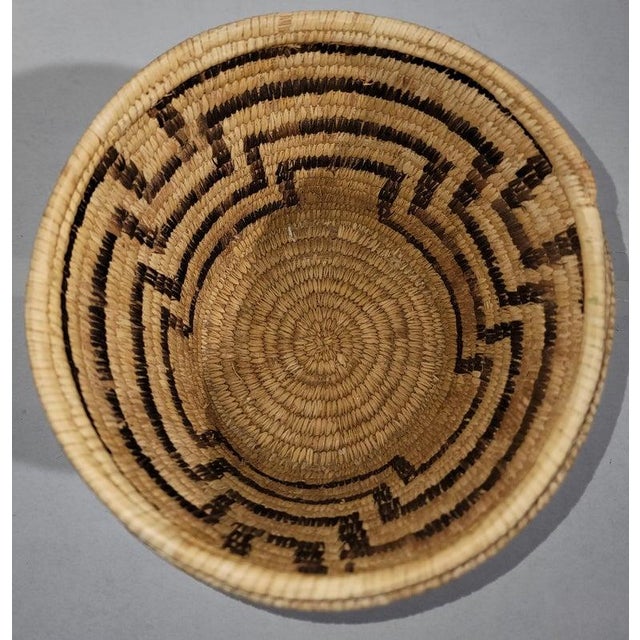 Rustic American Indian Papago Lidded Basket For Sale - Image 3 of 6