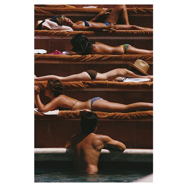 Slim Aarons, Eye of the Beholder, Estate Stamped Photographic Print For Sale