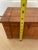 Vintage Small Table Top Chest Trunk Wooden Box With Inlay Trim For Sale - Image 12 of 12
