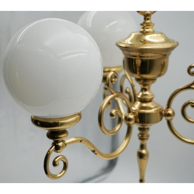 Vintage Art Deco Style Ceiling Chandelier For Sale - Image 4 of 9