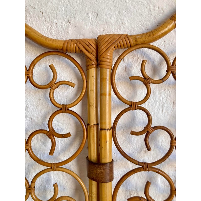 Vintage Italian Wicker Screen, 1960s For Sale - Image 9 of 13