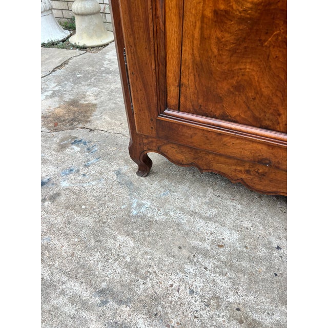 French 18th Century Louis XV Provincial Two Door Walnut Buffet For Sale - Image 10 of 12