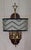 Vintage Wall Lamp with Mahogany Back Panel, Brass Frame and Fabric Shade, 1980s, in Very Good conditions. Designed 1980 to...