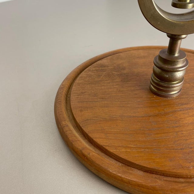 1970s Large Modernist Brass & Teak Nutcracker in the style of Auböck, Austria, 1970s For Sale - Image 5 of 18