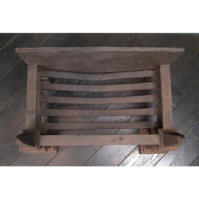 Wrought and Cast-Iron Fire Basket, 1900 For Sale - Image 4 of 5