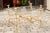 Mid 20th Century Midcentury Italian Vintage Brass Cocktail Table with Lucite Top and Looping Base For Sale - Image 5 of 12