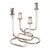Gorham Maestri 1950s Silver Plated Italian Candle Holders Bauhaus Style, Pair For Sale