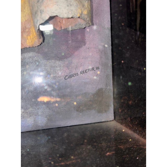 Textural Mixed Media Wall Art in Earth Tones For Sale - Image 10 of 11