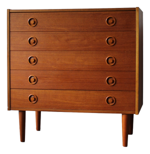 Vintage Danish Chest of Drawers in Teak, 1960s