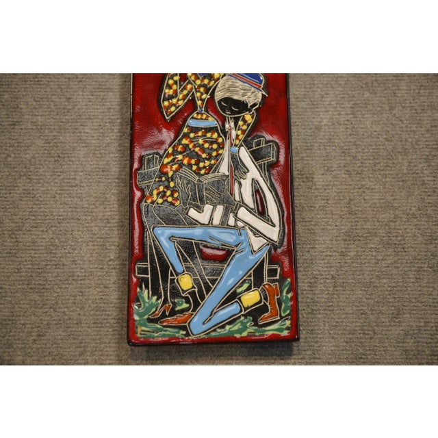 Ceramic Wall Tile from San Marino, 1960s For Sale - Image 4 of 6