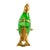 Mid 20th Century Vintage Green Glass & Gilt Metal Walrus Claret Wine Decanter For Sale - Image 5 of 8
