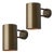 Pair of Hans-Agne Jakobsson C627/110 'Rulle' Sconces in Painted Brown For Sale