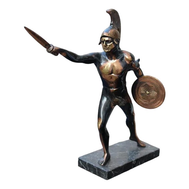Italian Sculpture of Roman Warrior or Gladiator, 1950s For Sale