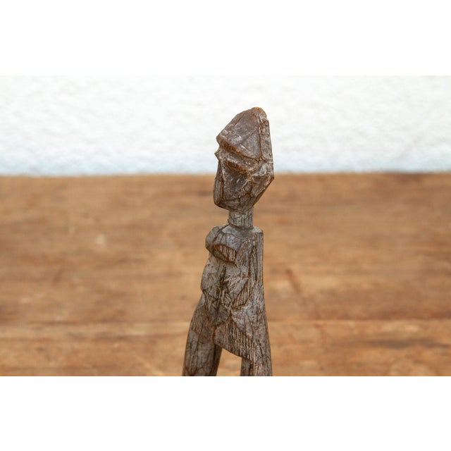 Ancient Pride Carved Tribal Slingshot For Sale - Image 4 of 6