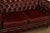 Early 21st Century Chesterfield Style Oxford Red Tufted Leather Sofa For Sale - Image 5 of 18