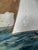 Vintage 3d Mixed-Media Maritime Ship Portrait of a Racing Yacht, Style of Thomas H. Willis. For Sale In West Palm - Image 6 of 12
