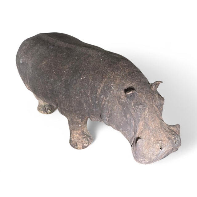 Mid-20th Century Terracotta Hippopotamus, Tuscany, 1950 For Sale - Image 3 of 14