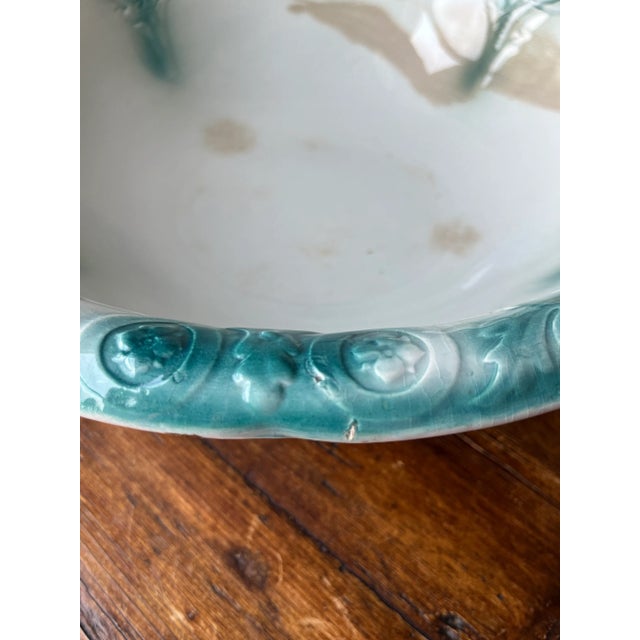 Ceramic Antique Swinnerton’s Hanley England Earthenware Wash Basin For Sale - Image 7 of 12