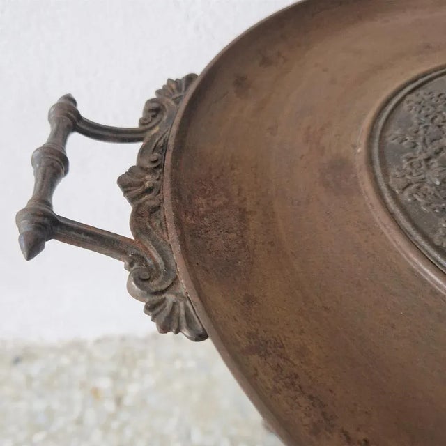 Antique Historicism Flower Pot Stand in Cast Iron For Sale - Image 4 of 10