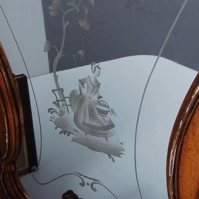 Wood Late Liberty Mirror with Wooden Frame, 1930s For Sale - Image 7 of 12