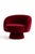 Batik Burgundy Velvet Chair by Alexandre Ligios For Sale - Image 6 of 12