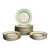 Raynaud Limoges "Turenne" Mint Green and Gold Encrusted Porcelain, 20 Pieces For Sale