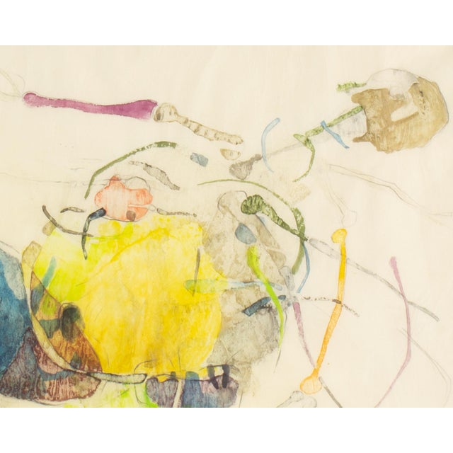 Mid 20th Century Abstract Mixed Media Painting by Walter Sorge For Sale - Image 5 of 14