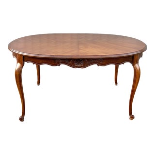 Drexel French Provincial Oval Extension Dining Table For Sale