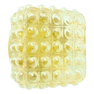 Mid-Century Modern Amber Bubble Glass Wall Lights attributed to Helena Tynell for Limburg, 1970s For Sale