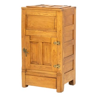 American Oak Ice Box Chest For Sale