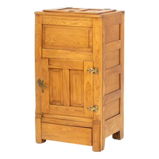 American Oak Ice Box Chest For Sale