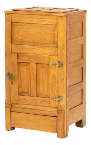 American Oak Ice Box Chest