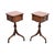 Antique Georgian Leather Top Side Tables, 1930, Set of 2 For Sale - Image 4 of 11