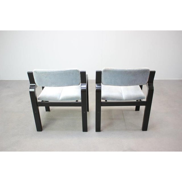 Vintage Armchair by Ludvik Volak for Dřevopodnik Holešov, Czechoslovakia, 1989, Set of 10 For Sale - Image 11 of 18