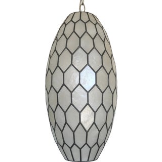 1960s Feldman Capiz Pendant For Sale