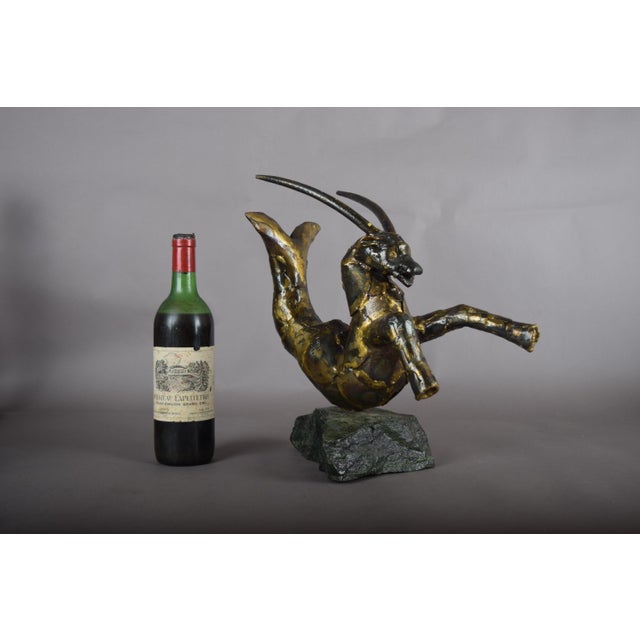 1990s Faust, Capricorn, 1994, Bronze & Stone For Sale - Image 5 of 17