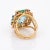 Mid 20th Century 16.50ct Aquamarine Gemstone Ring Vintage 14k Yellow Gold Cocktail Jewelry size 7.5 For Sale - Image 5 of 6