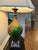 Mid 20th Century Hollywood Regency Hand Blown Glass Lamp With Gold Overlay For Sale In Atlanta - Image 6 of 6