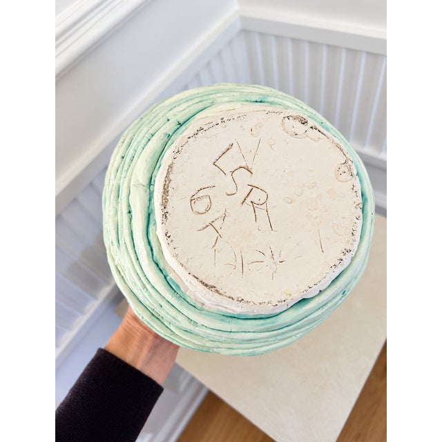 1960s Vintage Hand-Thrown Studio Pottery Vase For Sale - Image 5 of 5