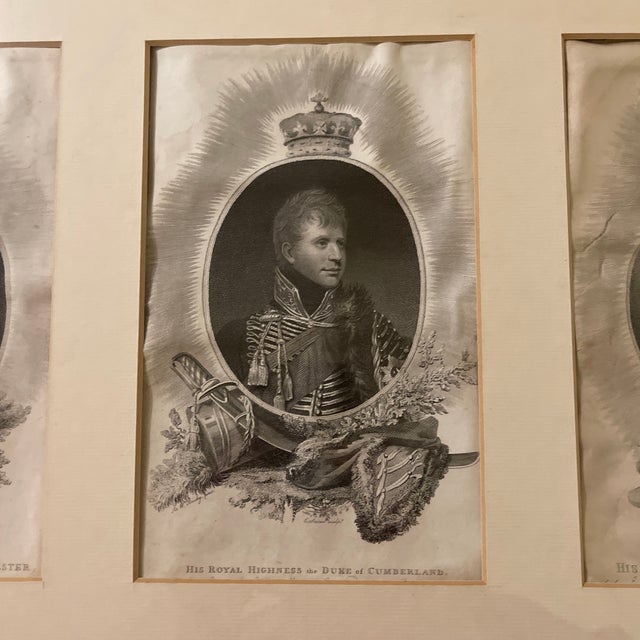 English Late 18th Century 8 Engravings of the Children of George III & Queen Charlotte For Sale - Image 3 of 9